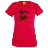 Finding Francis, nagy erő, nagy arc, vicces szuperhős női rövid ujjú póló