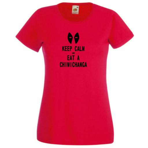 Keep calm and eat chimichanga női rövid ujjú póló