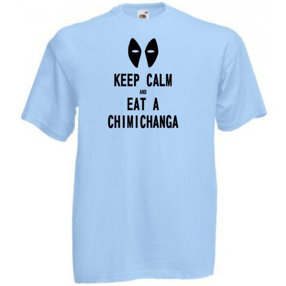 Keep calm and eat a chimichanga férfi rövid ujjú póló