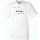 Aranyköpés, Einstein, Az, aki sosem hibázott... férfi rövid ujjú póló