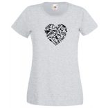 Konyhatündéreknek, főzni szerető hölgyeknek, love kitchen női rövid ujjú póló