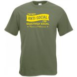 I am not anti-social férfi rövid ujjú póló