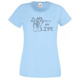 Balett cipellők, balett, tánc az élet női rövid ujjú póló