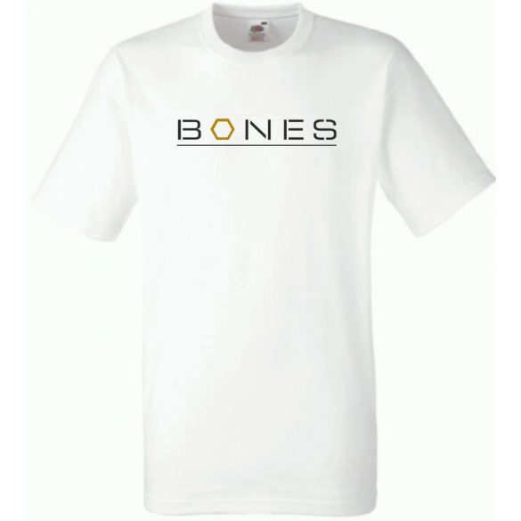 Bones, csontok felirat férfi rövid ujjú póló