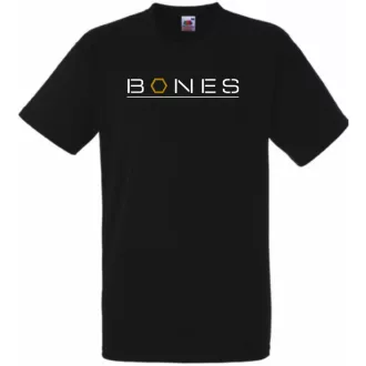 Bones, csontok felirat férfi rövid ujjú póló