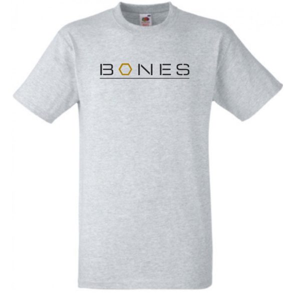 Bones, csontok felirat férfi rövid ujjú póló