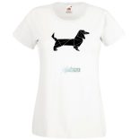 Tacskó minimal, tacsi csillagkép női rövid ujjú póló