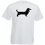 Kedvencünk - a tacskó, tacsi, dachshund csillagkép férfi rövid ujjú póló