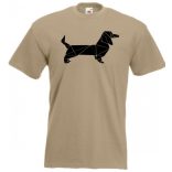 Kedvencünk - a tacskó, tacsi, dachshund csillagkép férfi rövid ujjú póló