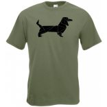 Kedvencünk - a tacskó, tacsi, dachshund csillagkép férfi rövid ujjú póló