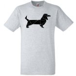 Kedvencünk - a tacskó, tacsi, dachshund csillagkép férfi rövid ujjú póló