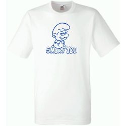   Smurf you, törpike vélemény - humor férfi rövid ujjú póló