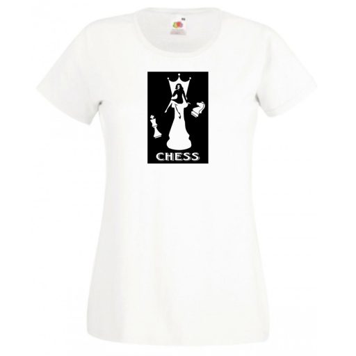 Sakk fan, vezércsel női rövid ujjú póló
