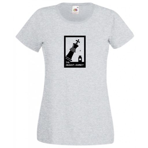 Sakk fan, vezércsel, a királynő női rövid ujjú póló