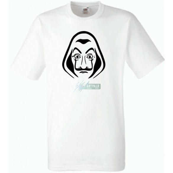 Arcmaszk - Dali - Money Heist férfi rövid ujjú póló