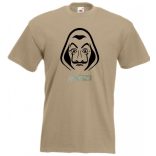 Arcmaszk - Dali - Money Heist férfi rövid ujjú póló