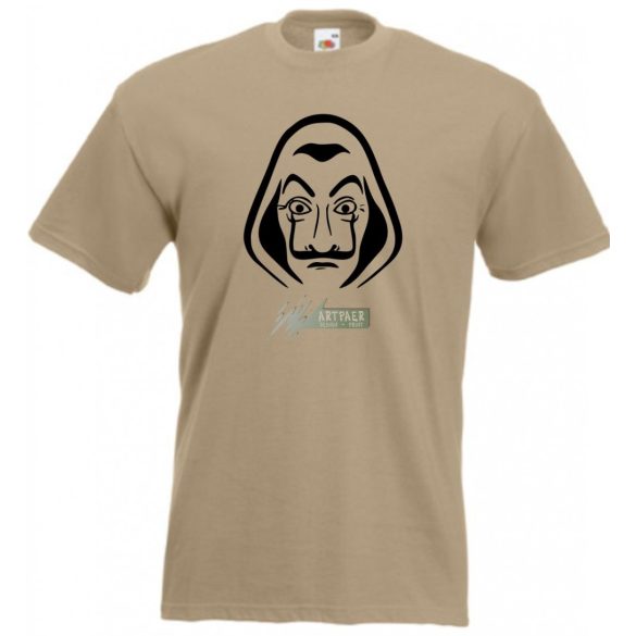Arcmaszk - Dali - Money Heist férfi rövid ujjú póló