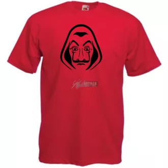 Arcmaszk - Dali - Money Heist férfi rövid ujjú póló