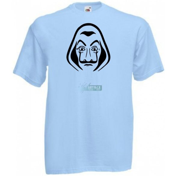 Arcmaszk - Dali - Money Heist férfi rövid ujjú póló