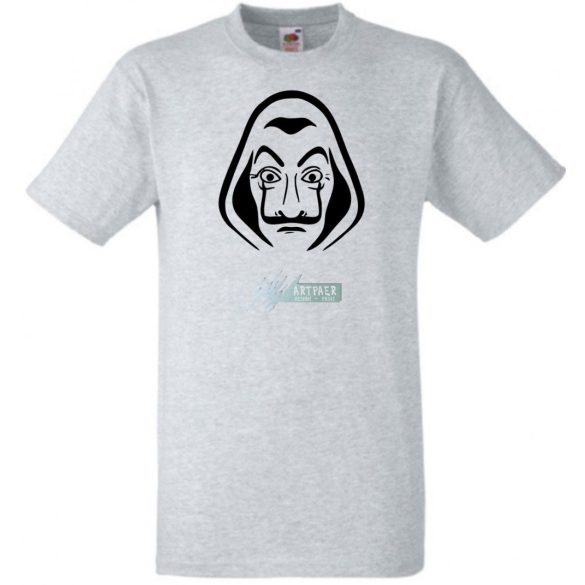 Arcmaszk - Dali - Money Heist férfi rövid ujjú póló