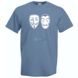 Arcmaszk - Dali és Anonymus - Money Heist férfi rövid ujjú póló