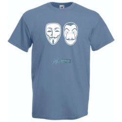   Arcmaszk - Dali és Anonymus - Money Heist férfi rövid ujjú póló