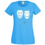 Money Heist, Dali és Anonymus maszk női rövid ujjú póló