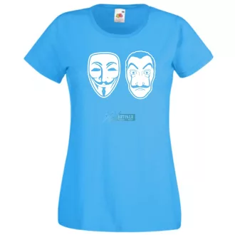   Money Heist, Dali és Anonymus maszk női rövid ujjú póló