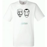 Arcmaszk - Dali és Anonymus - Money Heist férfi rövid ujjú póló