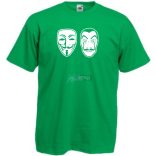 Arcmaszk - Dali és Anonymus - Money Heist férfi rövid ujjú póló