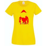 Money Heist piros felső mintás női rövid ujjú póló