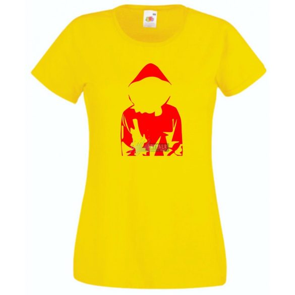 Money Heist piros felső mintás női rövid ujjú póló