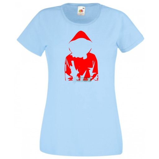 Money Heist piros felső mintás női rövid ujjú póló