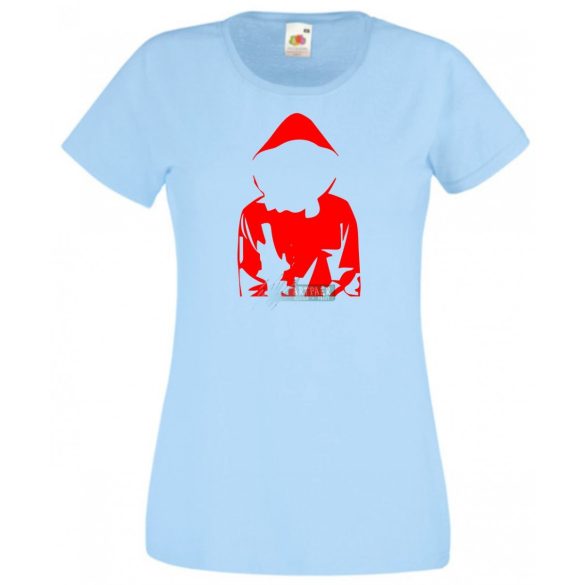 Money Heist piros felső mintás női rövid ujjú póló