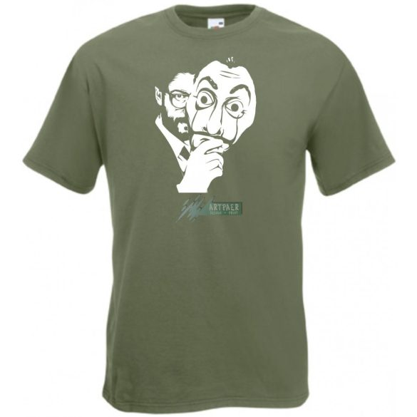A professzor - Dali arcmaszk - Money Heist férfi rövid ujjú póló