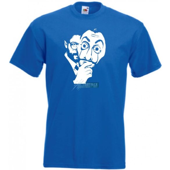 A professzor - Dali arcmaszk - Money Heist férfi rövid ujjú póló