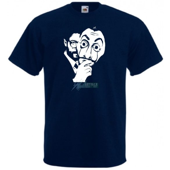 A professzor - Dali arcmaszk - Money Heist férfi rövid ujjú póló