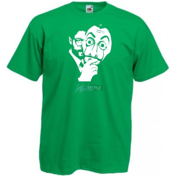 A professzor - Dali arcmaszk - Money Heist férfi rövid ujjú póló