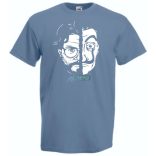 A professzor és az ő Dali arcmaszkja - Money Heist férfi rövid ujjú póló