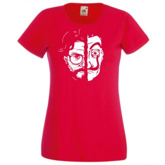   Le professor, nagy pénzrablás, money heist női rövid ujjú póló