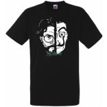 A professzor és az ő Dali arcmaszkja - Money Heist férfi rövid ujjú póló