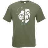 A professzor és az ő Dali arcmaszkja - Money Heist férfi rövid ujjú póló