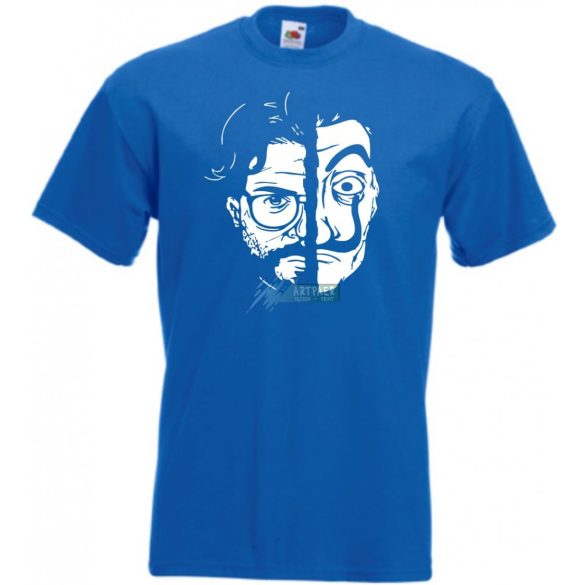 A professzor és az ő Dali arcmaszkja - Money Heist férfi rövid ujjú póló