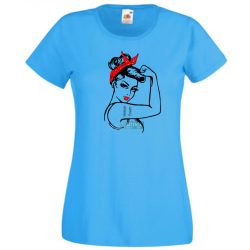 Woman Power, női erő(sség) női rövid ujjú póló