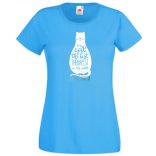 A macska a legjobb terepauta - angol - női rövid ujjú póló