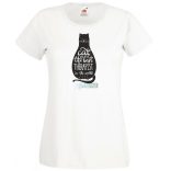 A macska a legjobb terepauta - angol - női rövid ujjú póló