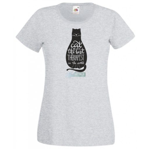 A macska a legjobb terepauta - angol - női rövid ujjú póló