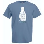 A macska a legjobb terapeuta minta férfi rövidujjú póló