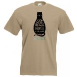 A macska a legjobb terapeuta minta férfi rövidujjú póló