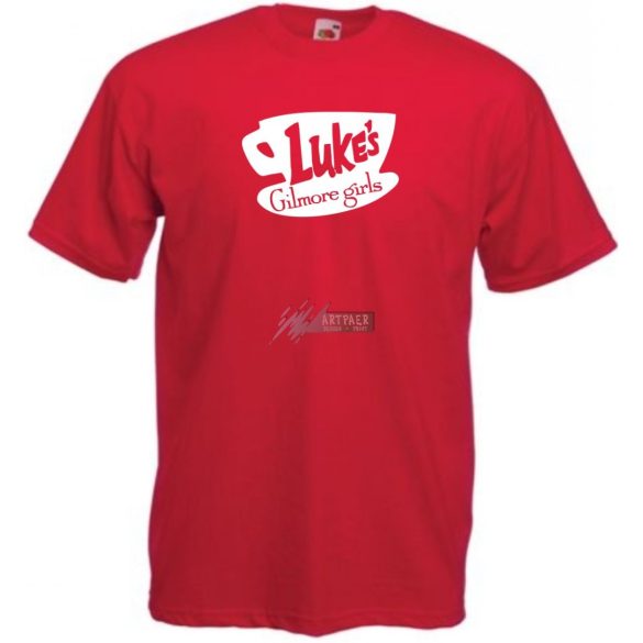 Luke's coffee - gilmore girls mintás férfi rövid ujjú póló
